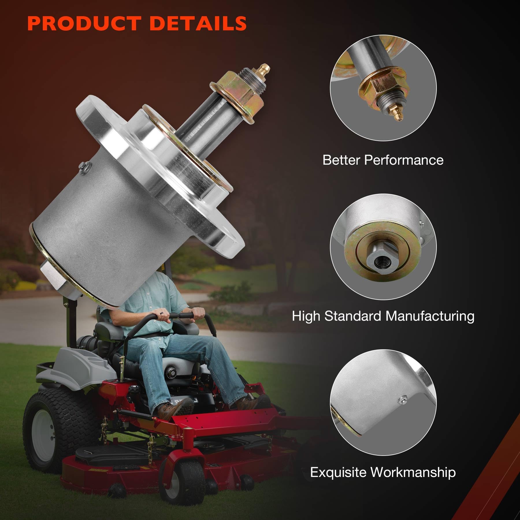 Amazon.com : Mower Deck Spindle Assembly Compatible with